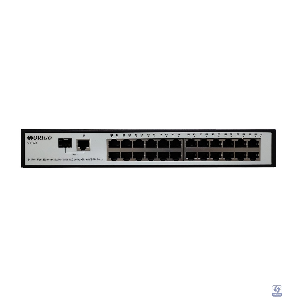 ORIGO OS1225/A1A Неуправляемый коммутатор 24x100Base-TX, 1xCombo 1000Base-T/SFP, корпус металл