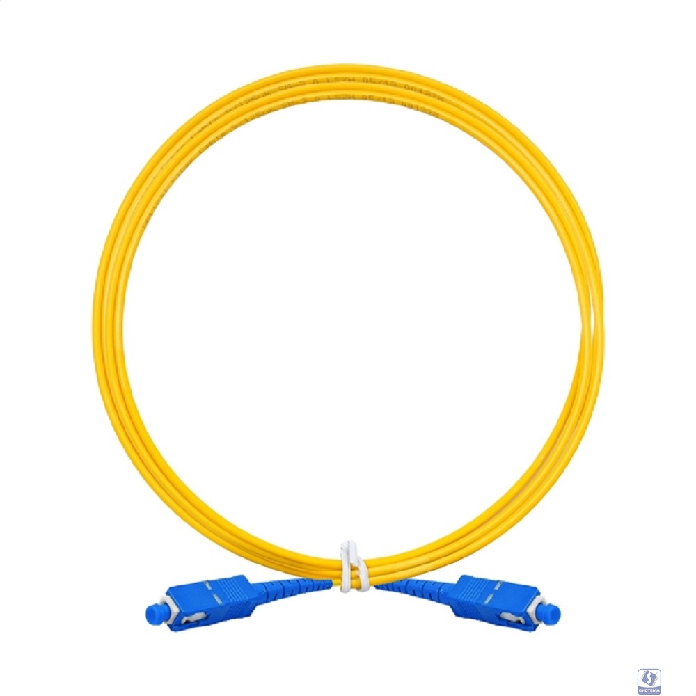Exegate EX297924RUS Патч-корд волоконно-оптический FC-S-9-SC-SC-3M-LSZH (Шнур ВО SM 9/125 (OS2/G.652.D), SC/UPC-SC/UPC, Simplex, LSZH, 3 м)