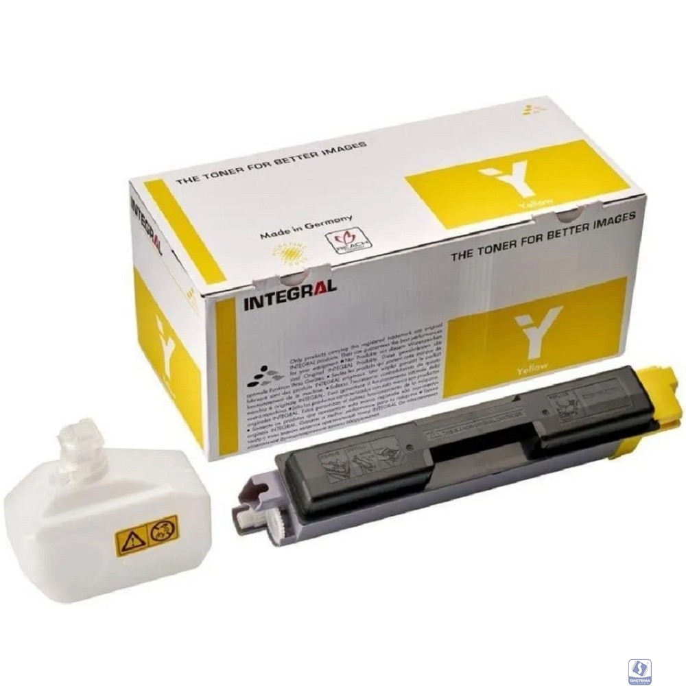 Тонер-картридж Integral TK-580Y с чипом для Kyocera