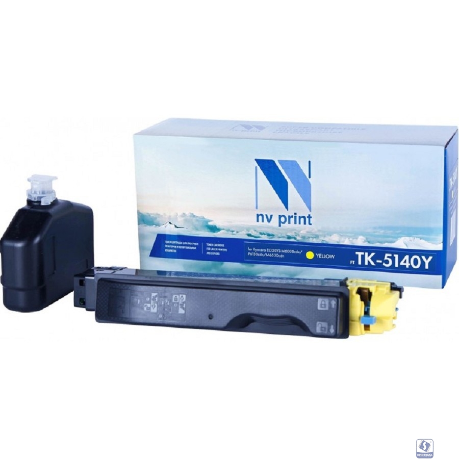 Картридж NVP совместимый NV-TK-5140 Yellow для Kyocera ECOSYS M6030cdn/ M6530cdn/ P6130cdn (5000k)