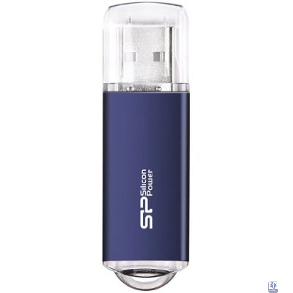 Флеш накопитель 64Gb Silicon Power Ultima II, USB 2.0, Синий
