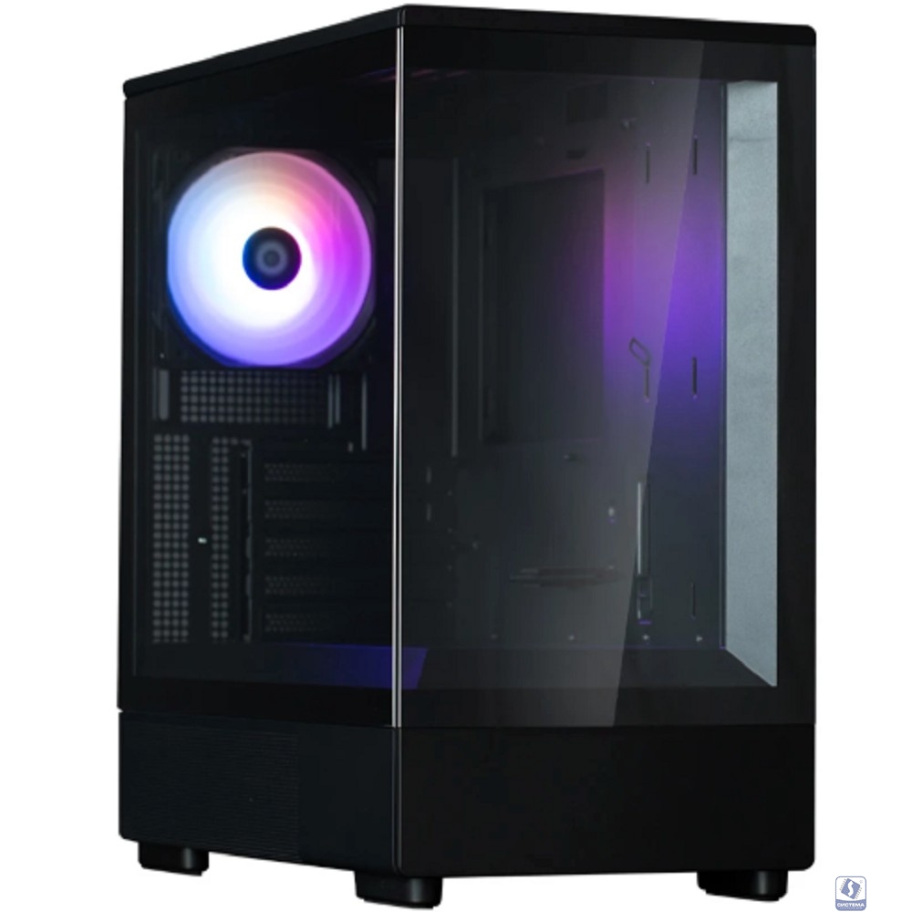 Корпус Zalman P10 Black mATX Mini Tower PC Case, ZM-AF120 ARGBx1