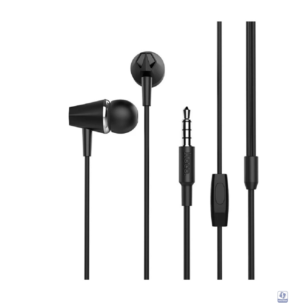 HOCO Проводные наушники-вставки с микрофоном Hoco M34, черный