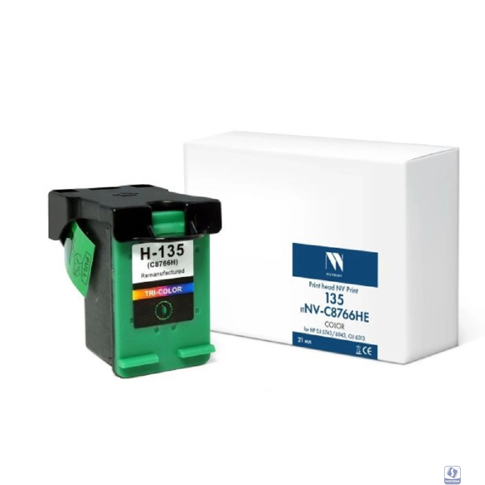 Струйный картридж NVP 135 (NV-C8766HE) Color для HP DJ 5743/6943, OJ 6313 (21мл) совместимый
