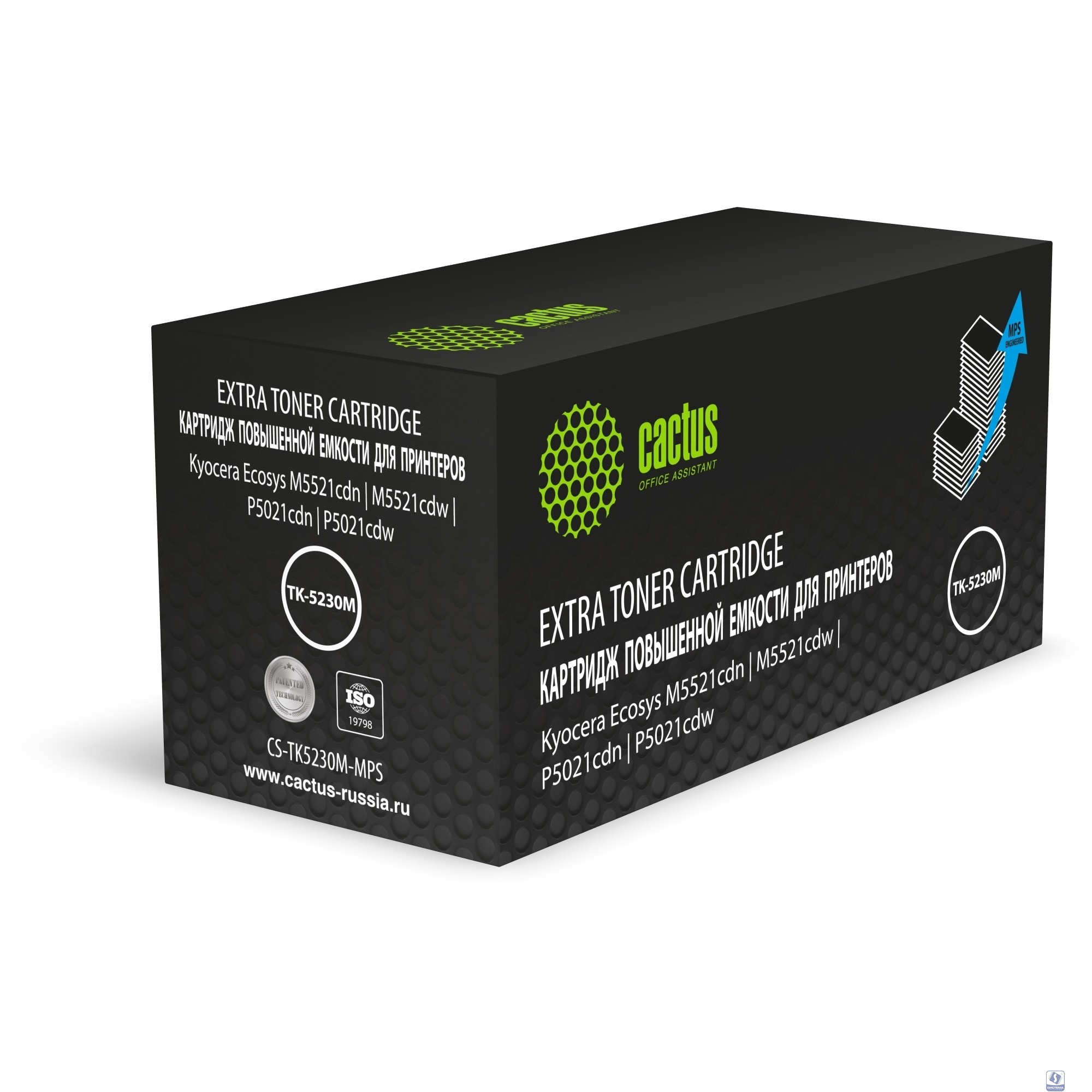Картридж лазерный Cactus CS-TK5230M-MPS пурпурный (4400стр.) для Kyocera Ecosys M5521cdn/M5521cdw/P5021cdn/P5021cdw