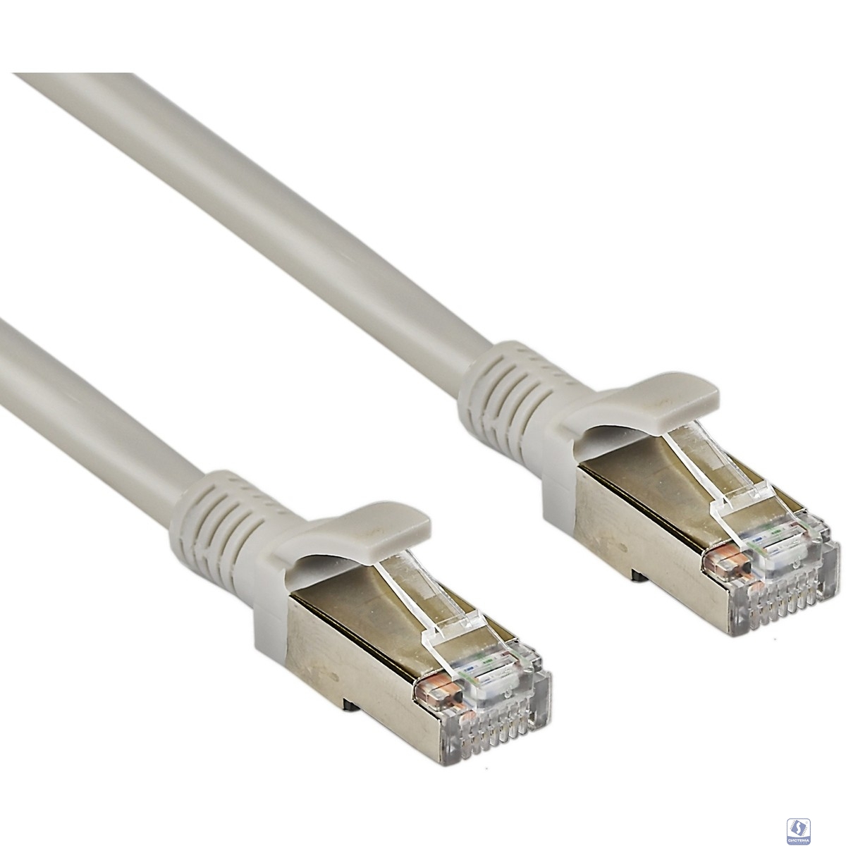 Exegate EX281998RUS Патч-корд медный FTP-RJ45-RJ45-C5e-CU-2M-GY, FTP, cat.5e, 2м, серый