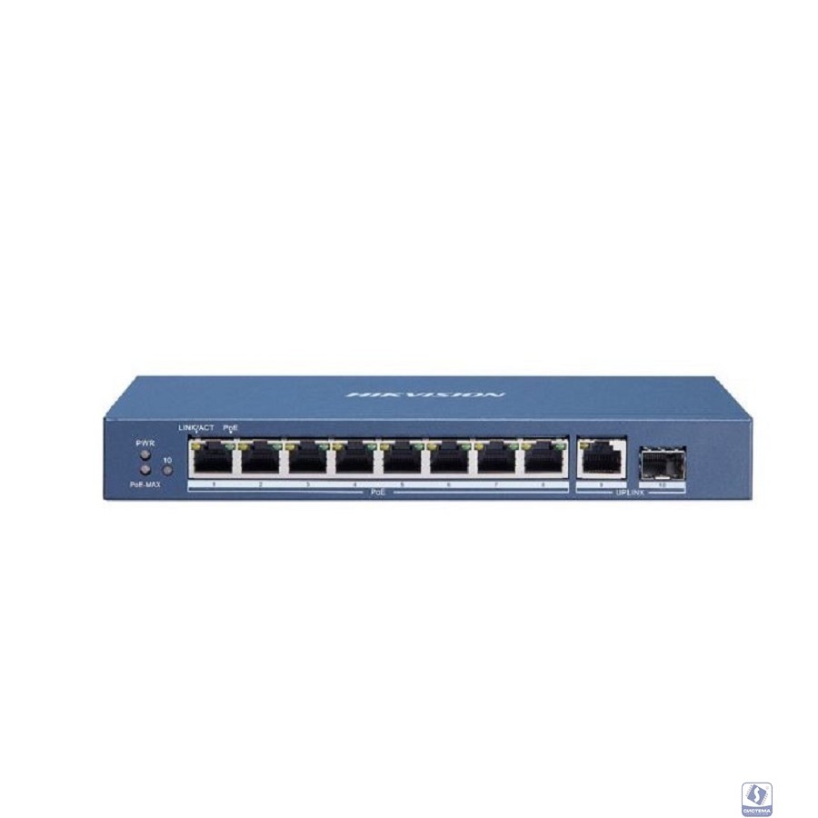 HIKVISION DS-3E0510P-E/M 8 RJ45 1000M PoE с грозозащитой 6кВ