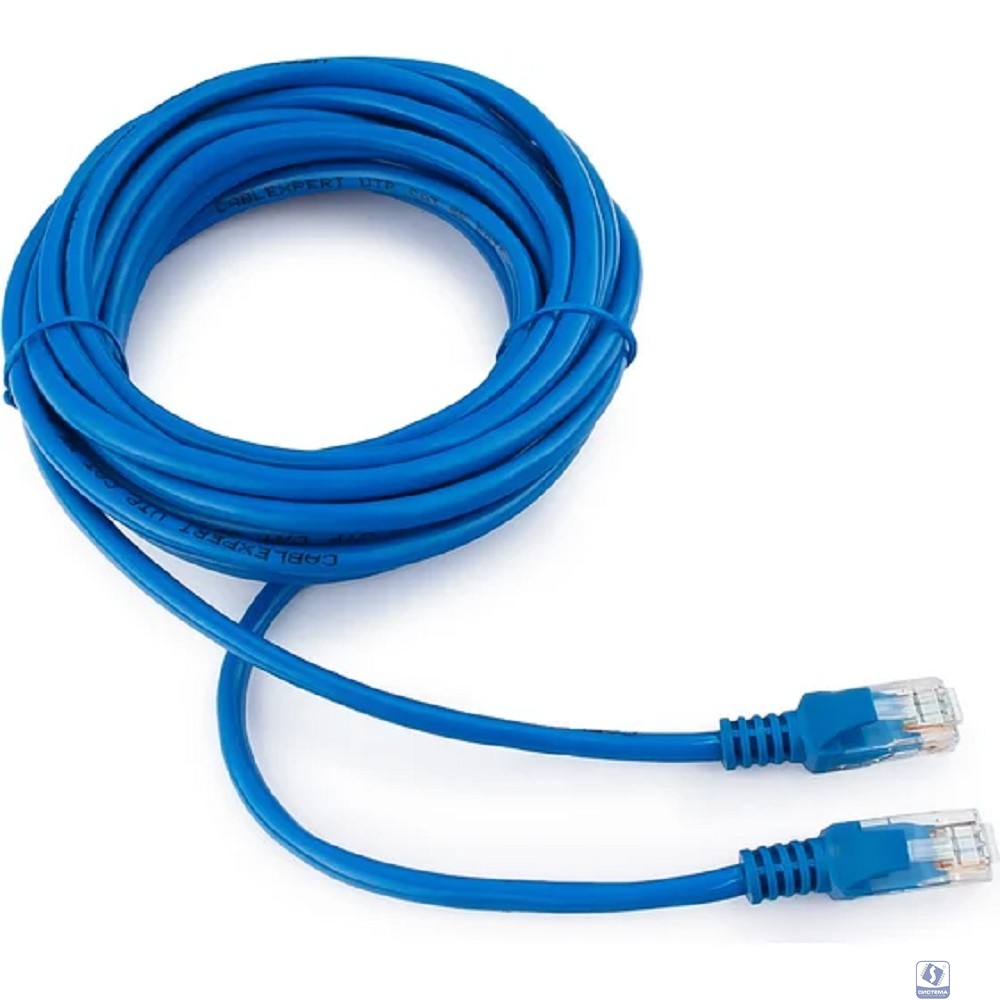 Cablexpert Патч-корд медный UTP PP10-5M/B кат.5e, 5м, литой, многожильный (синий)