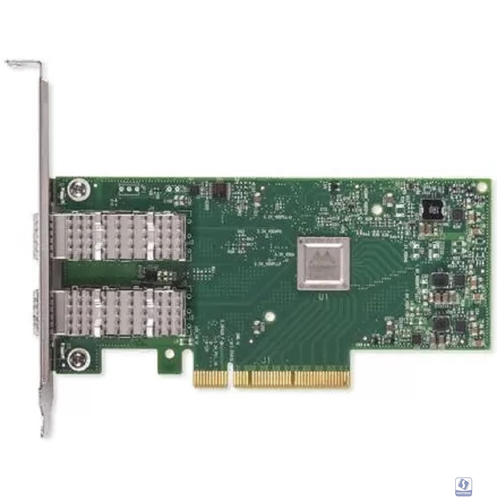 Mellanox ConnectX-4 Lx EN network interface card, 10GbE dula-port SFP+, PCIe3.0 x8, tall bracket, ROHS R6 (MCX4121A-XCAT)