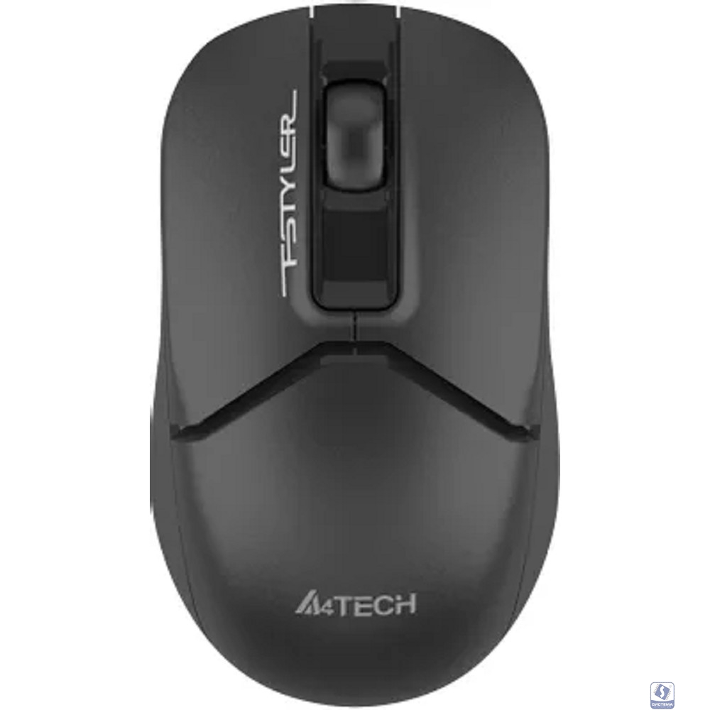 Мышь A4Tech Fstyler FG12S черный оптическая (1200dpi) silent беспроводная USB (3but)