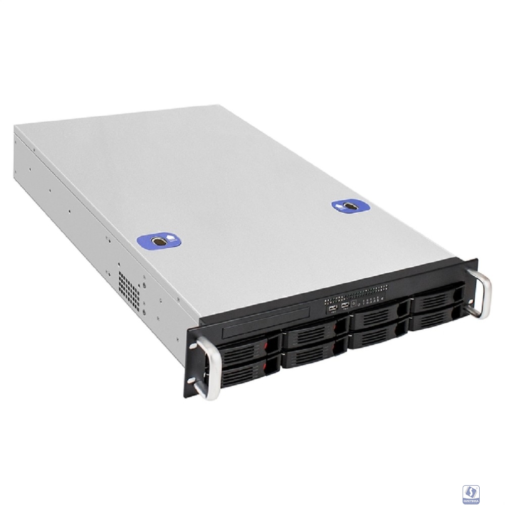 Exegate EX294561RUS Серверная платформа ExeGate Pro 2U660-HS08 <RM 19", высота 2U, глубина 660, Redundant БП 2x550W, 8xHotSwap, USB>