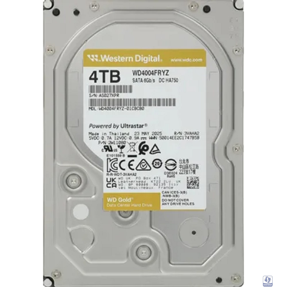 4TB WD Gold  (WD4004FRYZ) 