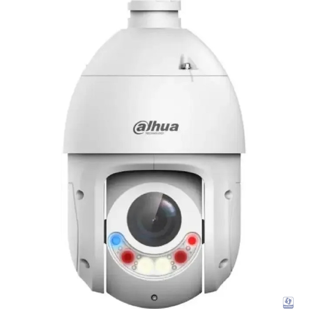 DAHUA DH-SD4E825GB-HNR-A-PV1 Уличная купольная PTZ IP-видеокамера TiOC с активным сдерживанием и ИИ 8Мп, 1/2.8” CMOS, моторизованный объектив 5~125мм (25x), видеоаналитика, ИК 100м, LED 50м, IP66