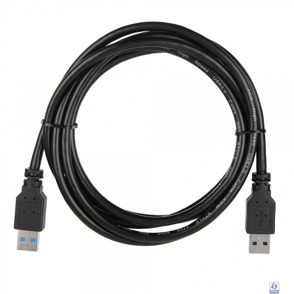 Кабель ACD Кабель ACD-U3AAM-20L |ACD-U3AAM-20L| USB 3.0, A male - A male, ТТХ: |ACD-U3AAM-20L| (7/0.12BC+HDPE)*1P+|(7/0.12BC+HDPE)*2C+7/0.12BC+AL|*2P +7/0.16BC*2C+AL+7/0.12BC+B(80/0.12AL)PVC5.5, Черны