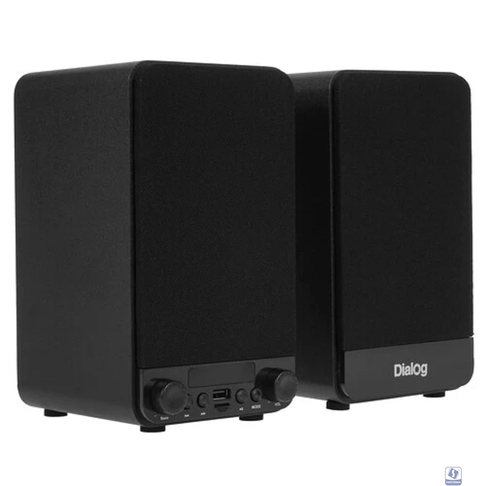 Dialog Jazz AJ-13 BLACK - акустические колонки 2.0, 2*15W RMS, Bluetooth, FM, USB+microSD reader