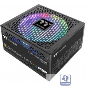 Блок питания Thermaltake ATX 850W Toughpower GF1 ARGB 80+ gold (24+4+4pin) APFC 140mm fan color LED 12xSATA Cab Manag RTL