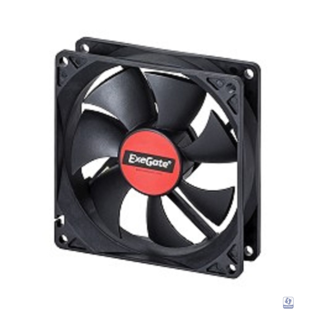 Exegate EX166175RUS Вентилятор ExeGate Mirage-S 92x92x25 подшипник скольжения, 1800 RPM, 23dB, 3pin