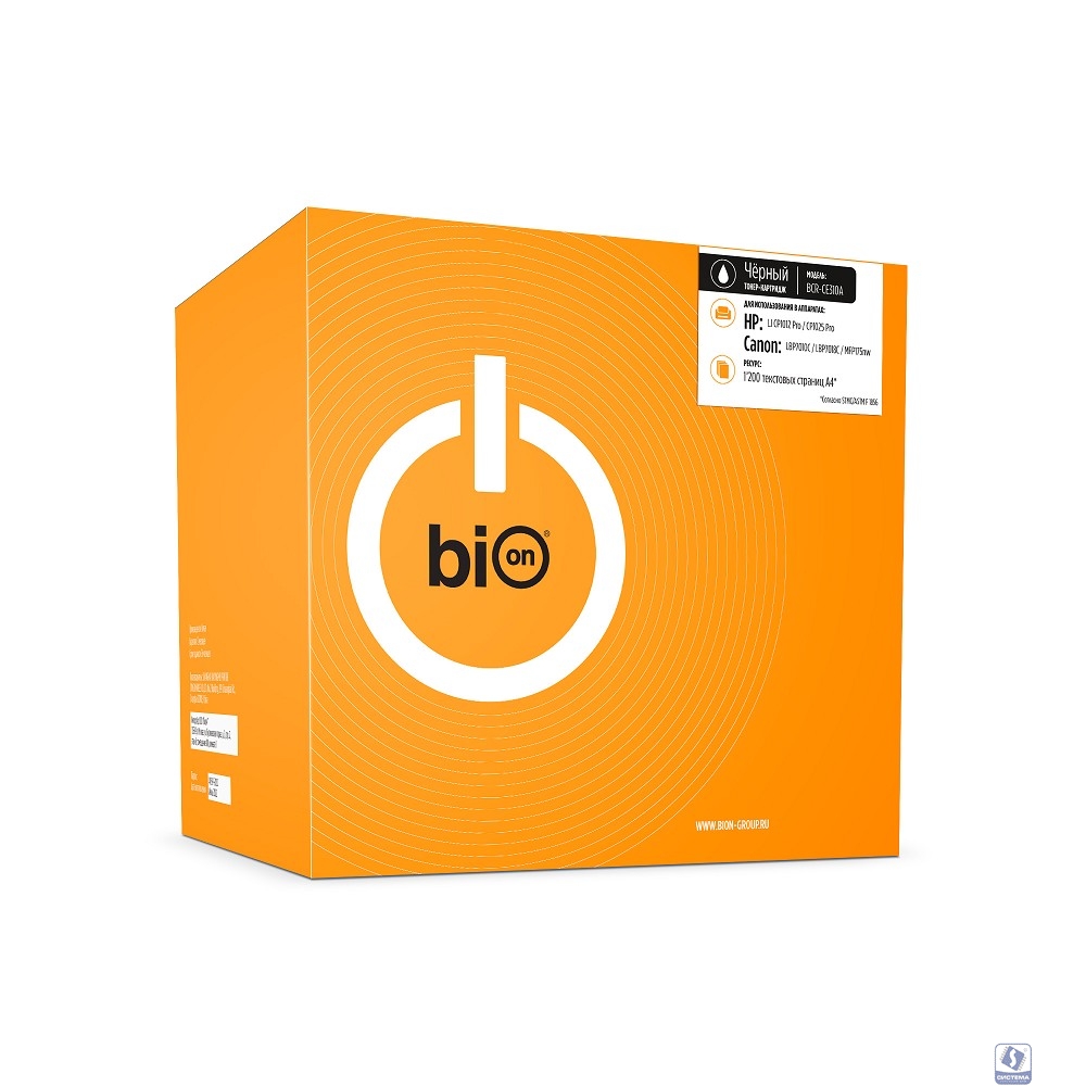 Bion BCR-CE310A Картридж для HP(1200  стр.), Черный, с чипом