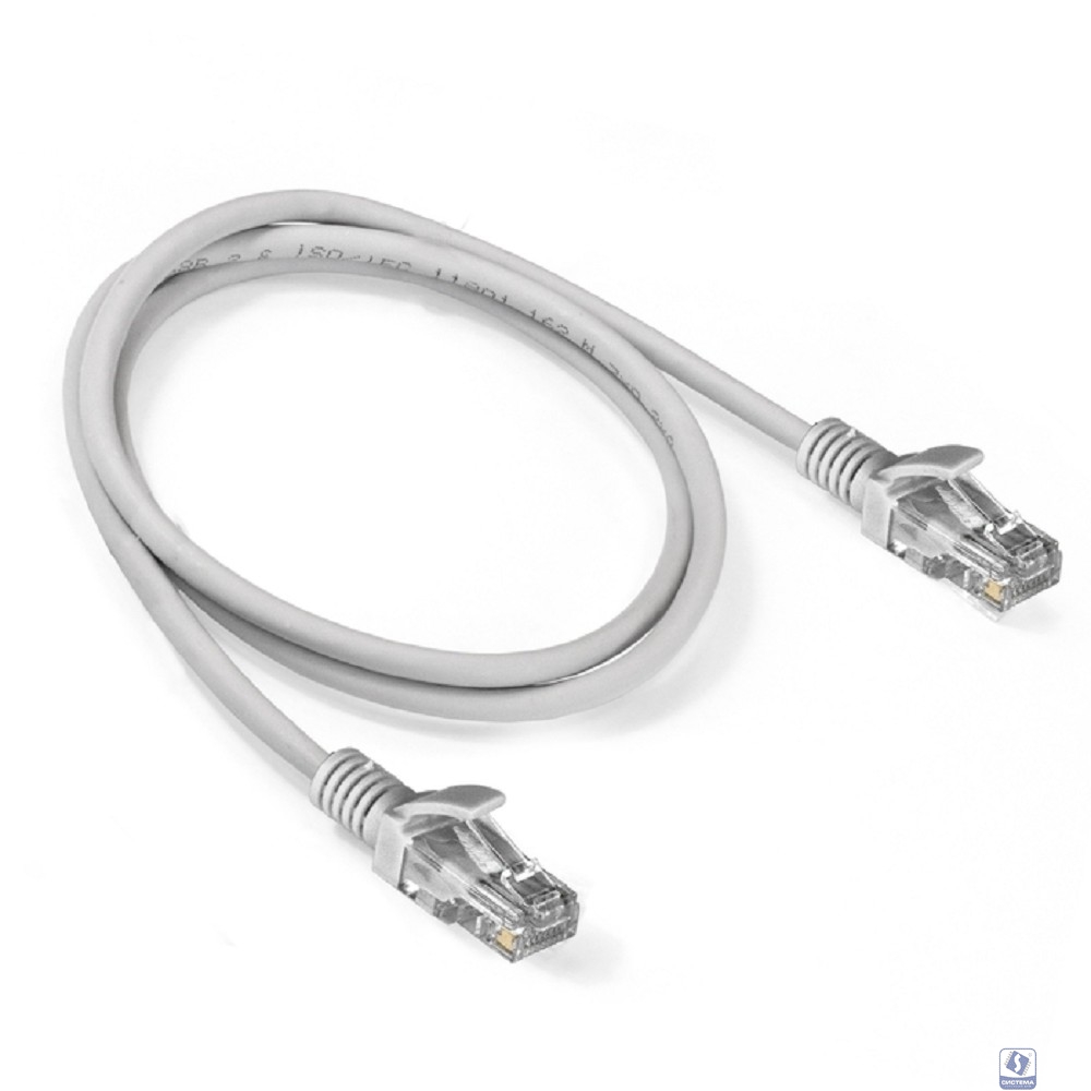 Exegate EX286381RUS Патч-корд LSZH UTP-RJ45-RJ45-5e-1M-LSZH-GY, UTP, cat.5e, 1м, серый