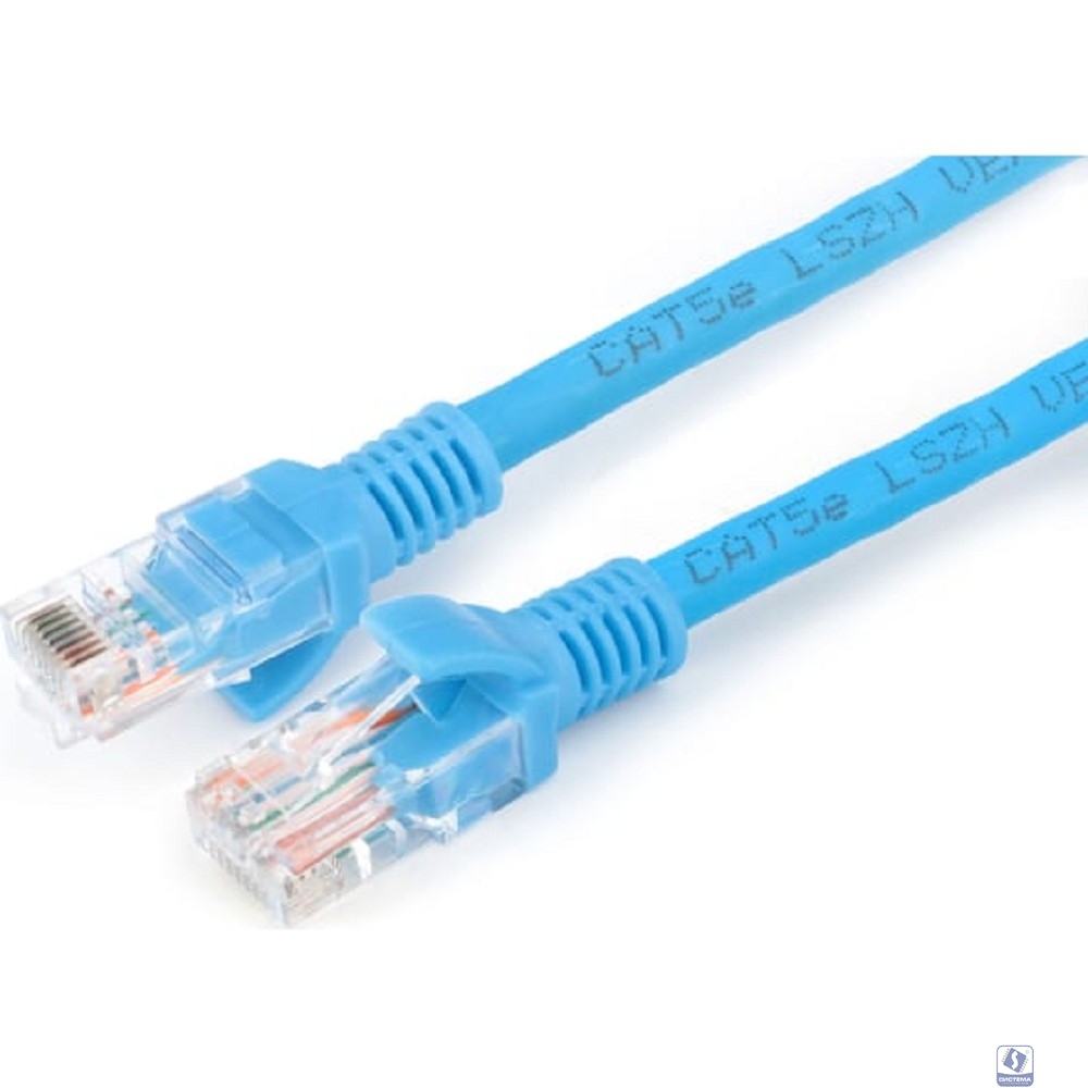 Cablexpert Патч-корд LSZH медный UTP кат.5e, 5м, литой, многожильный (синий) [PP30-5M/B]
