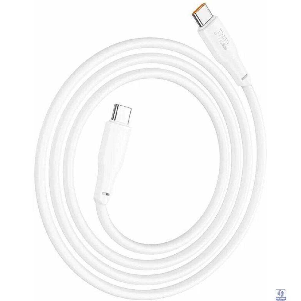 HOCO Кабель USB2.0 Hoco Type-C/Type-C, 5А, 100Вт, X96, 1м, белый, коробка