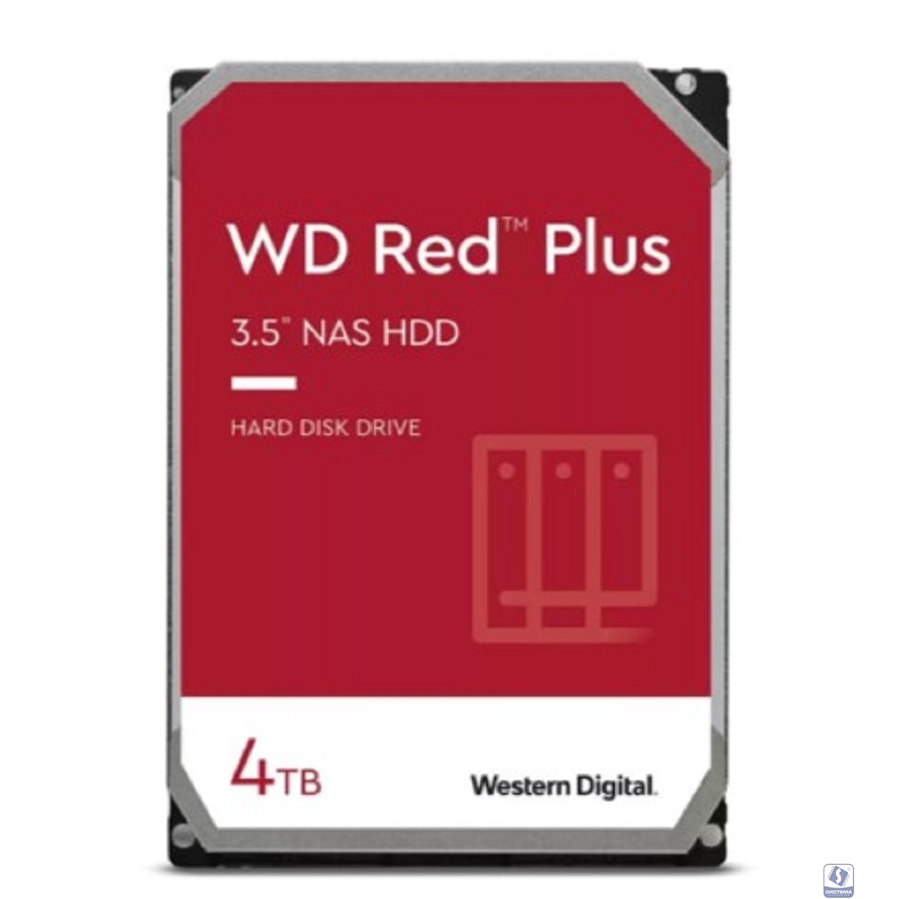 4TB WD Red Plus WD40EFPX 3.5" 5400 RPM 256MB SATA-III NAS Edition (замена WD40EFZX)