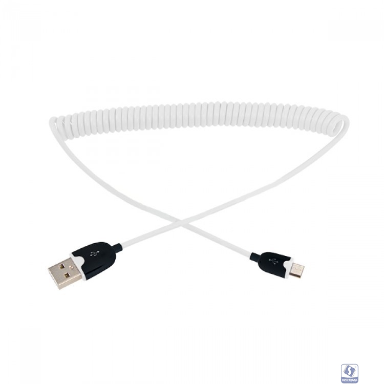 Rexant (18-4301) Кабель USB-A – micro USB, 2,4А,  1м, белый, витой