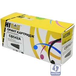 Hi-Black CB542A  Картридж для  НР CLJ CM1300/1312/CP1210/1215 CB542A, Y, 1,4K