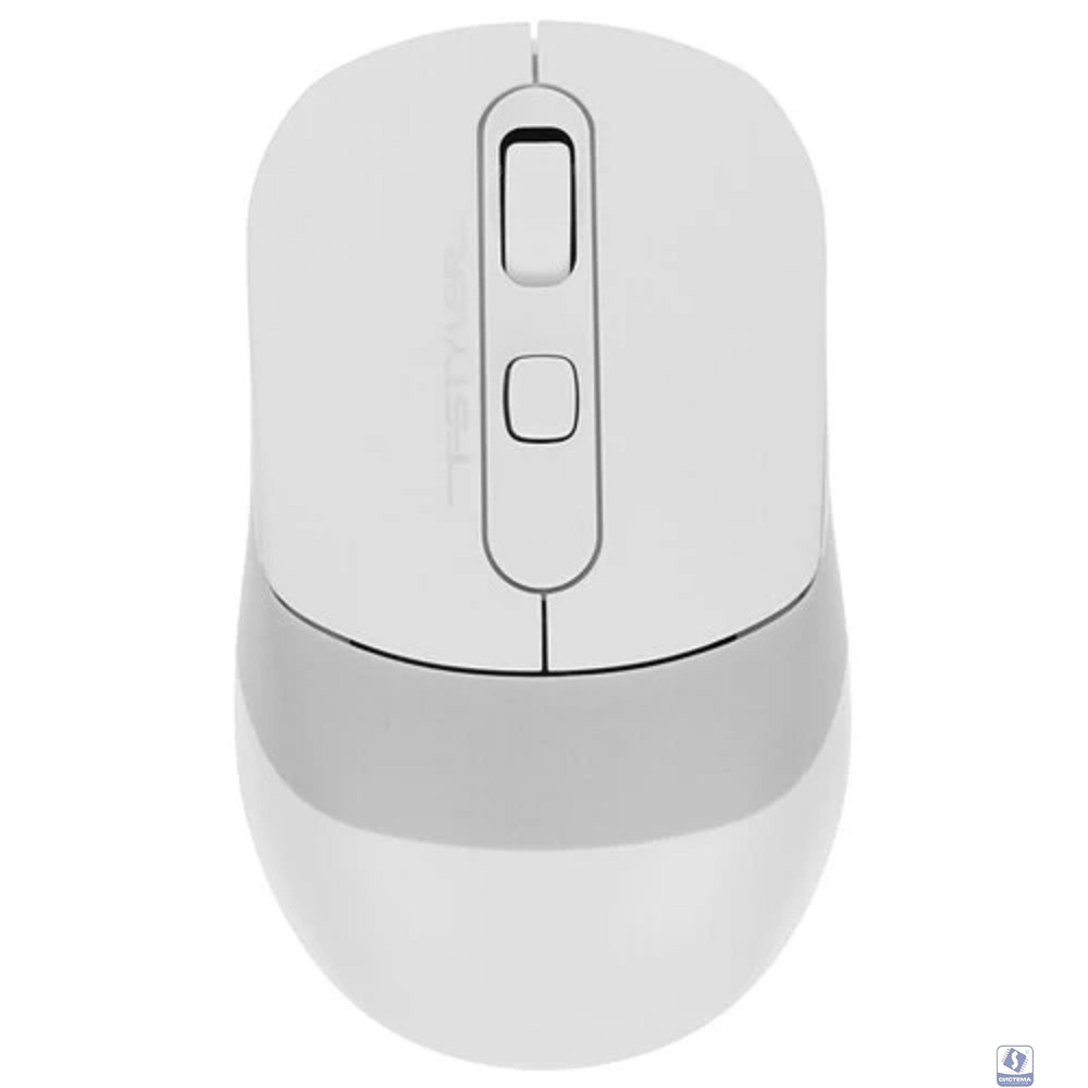 Мышь A4Tech Fstyler FB10C белый/серый оптическая (2400dpi) беспроводная BT/Radio USB (4but) [1583792]