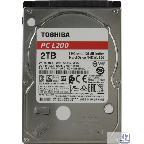 2TB Toshiba L200 (HDWL120UZSVA) 