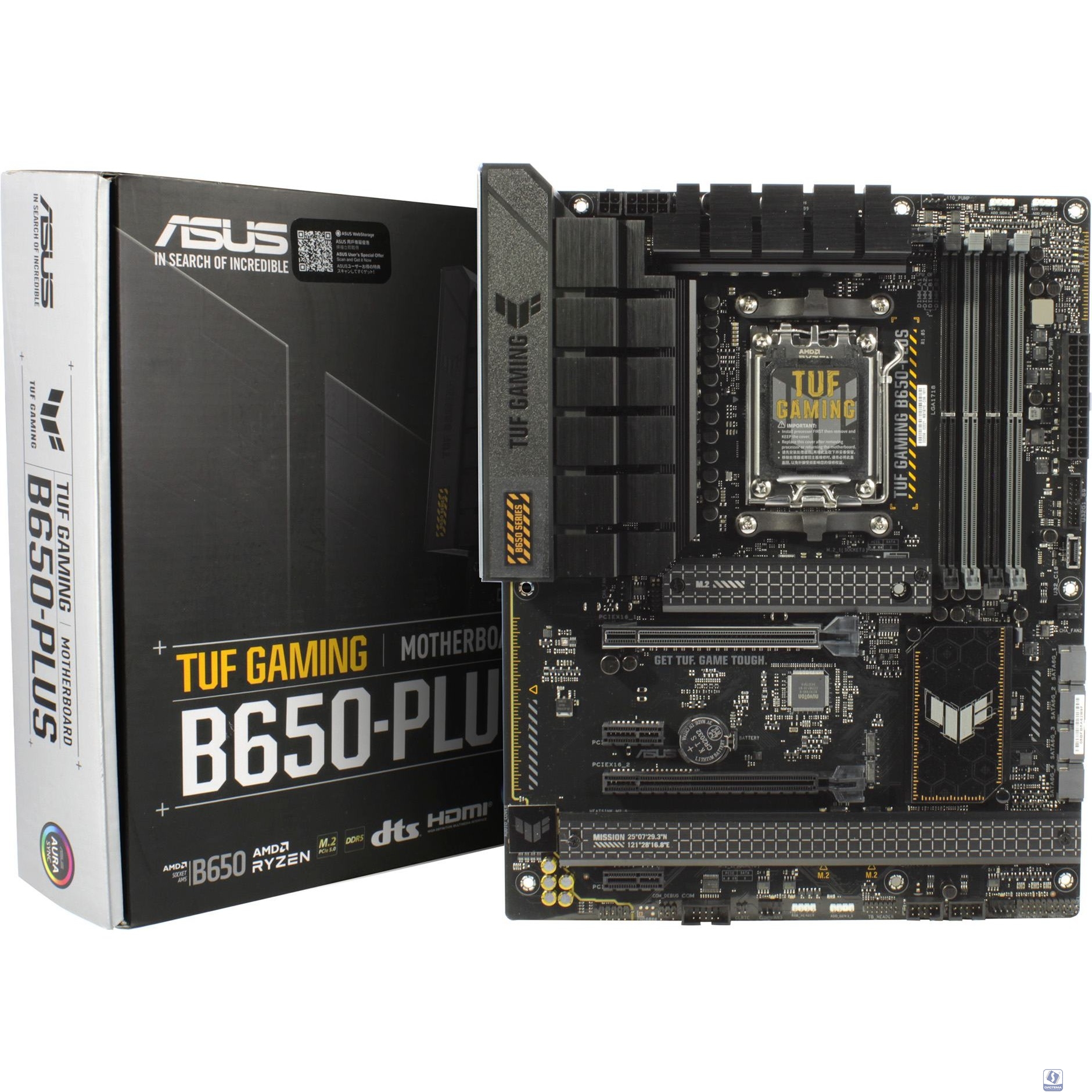 ASUS TUF GAMING B650-PLUS (Socket AM5, ATX, 4xDDR5(256GB), DP/HDMI 2.1, 2xPCIe 4.0x16/2xPCIe 4.0, 1xLAN (2.5GbE), 4xSATA 6Gb/s, 3xM.2, 1xType-C, 3xUSB 3.2, 4xUSB 2.0