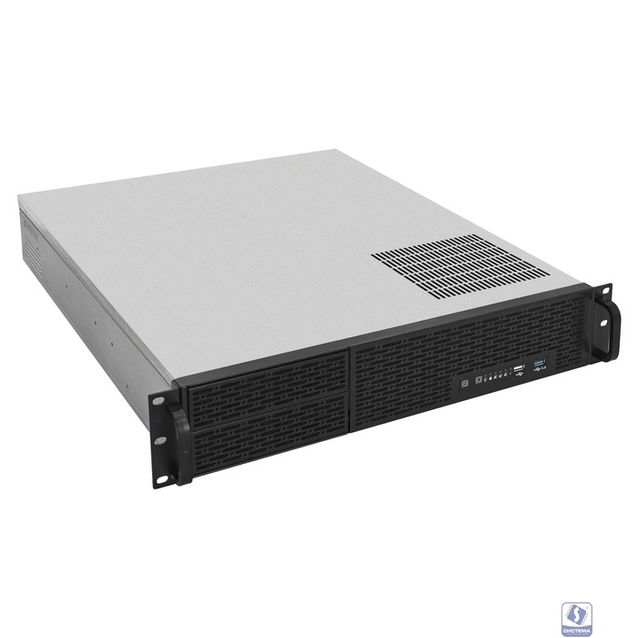 Exegate EX293340RUS Серверный корпус ExeGate Pro 2U550-06/2U2088 <RM 19", высота 2U, глубина 550, БП 1200ADS, USB>