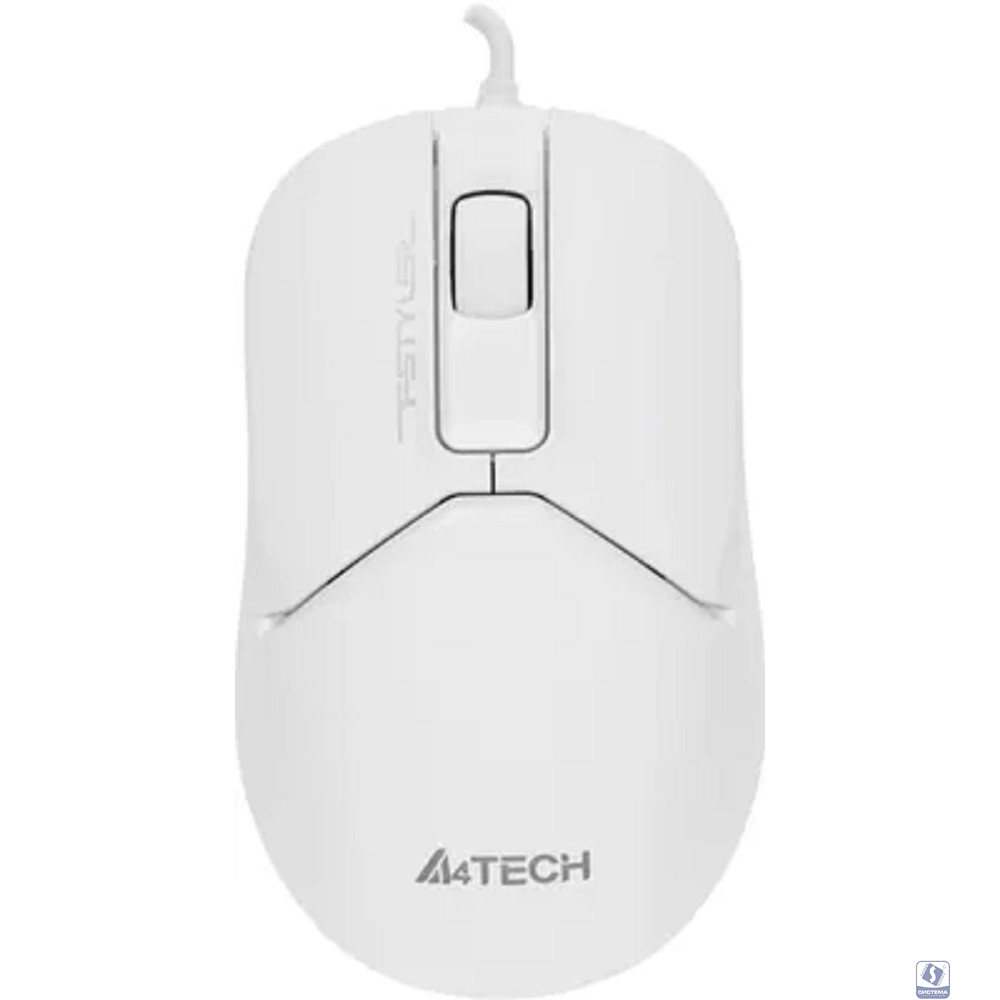 Мышь A4Tech Fstyler FM12S белый оптическая (1200dpi) silent USB (3but)