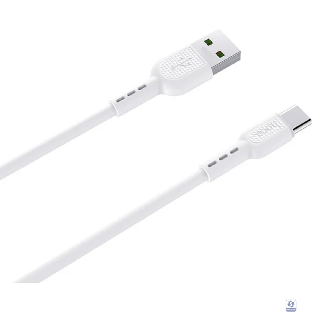 HOCO Кабель USB2.0 Hoco AM/Type-C, 5А, X33, 1м, белый, коробка