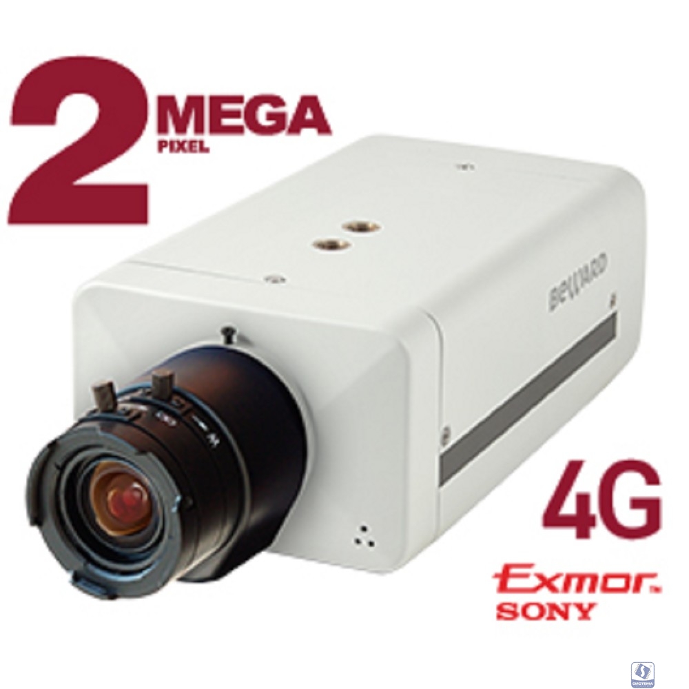 BEWARD B2710-4G Корпусная IP-камера 2Мп, 1/2.9'' КМОП SONY Exmor, microSDHC (до 32 Гб), модуль 2G/3G/4G