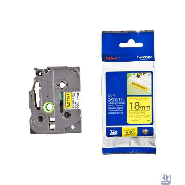 Brother TZe-S641 Плёнка повышенной адгезии для наклеек Brother 