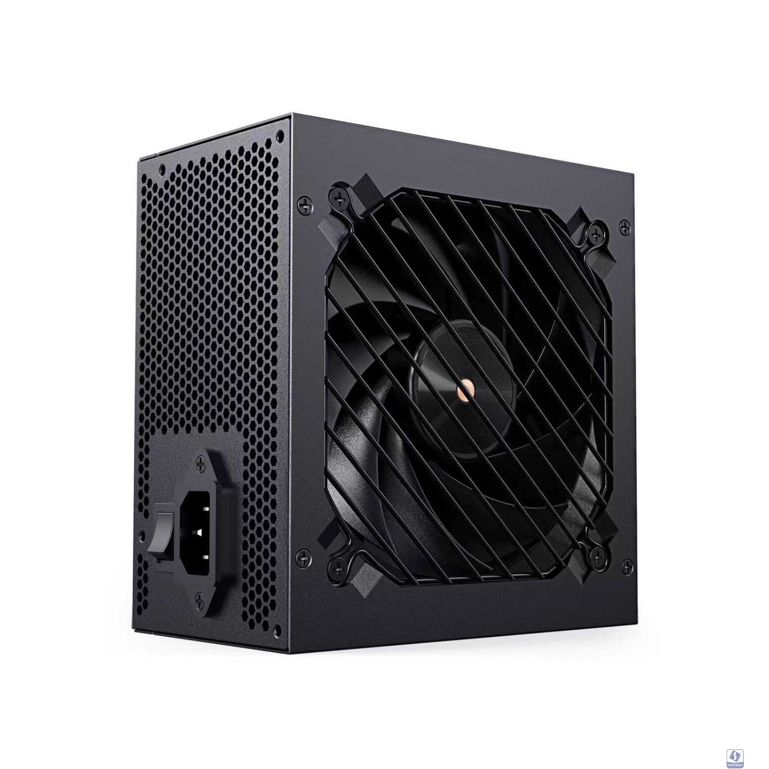 Блок питания CBR ATX 750W 80+ Bronze, DC-DC, APFC, 0.6mm, 24pin, 1*8-pin(4+4P), 1*6+2pin, 3*SATA, 4*IDE, 12cm fan, 1.2м кабель питания, черный [PSU-ATX750-12GM] BOX