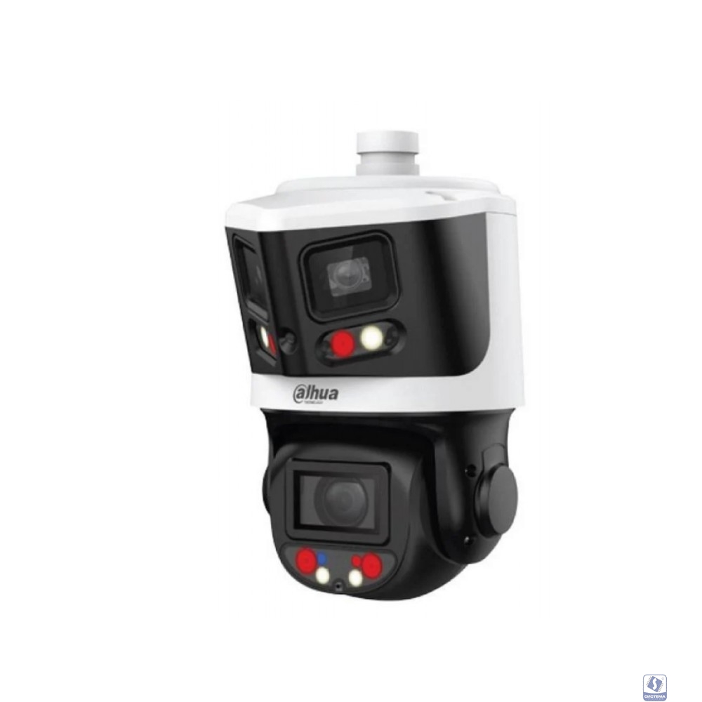 DAHUA DH-SDT3E410-8P-MB-A-PV1-0280 Уличная купольная PTZ IP-видеокамера с панорамным модулем, активным сдерживанием и ИИ 1/2.8" 8Мп CMOS