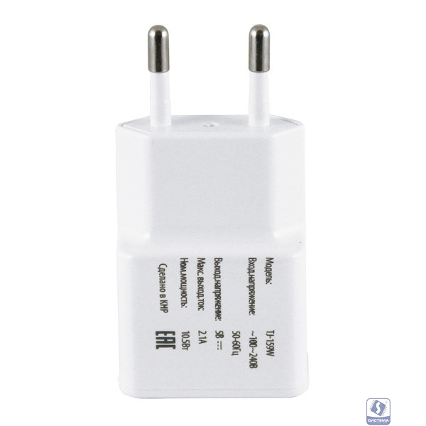 Buro TJ-159w Сетевое зар./устр. 2.1A универсальное белый