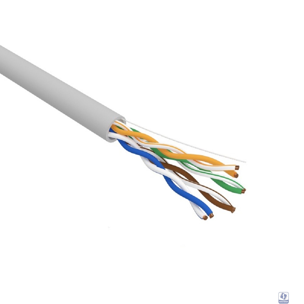 Rexant (01-0052-R) Кабель витая пара U/UTP, CAT 5e, PVC, 4PR, 24AWG, INDOOR, SOLID, серый, 305м, серия LIGHT, РФ