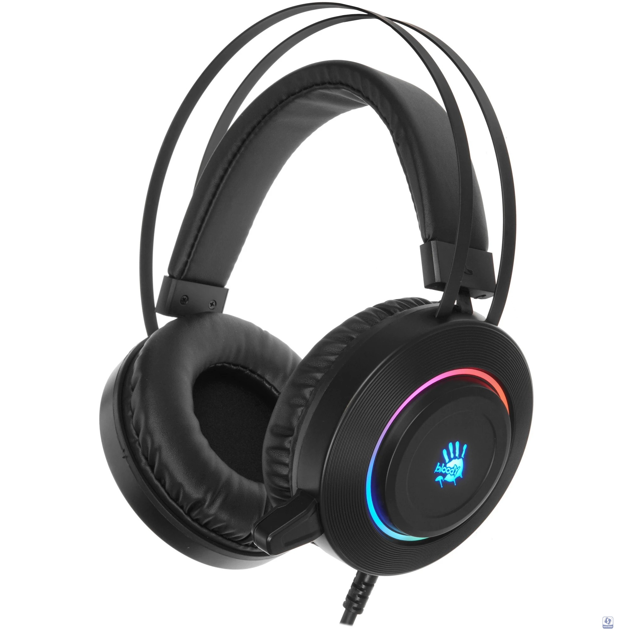 Наушники с микрофоном A4Tech Bloody G521 черный 2.3м мониторные USB оголовье (G521 (BLACK))