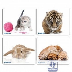 Defender Коврик для мыши Silk, шелковый, 230х190х3, 10 видов [50706] 