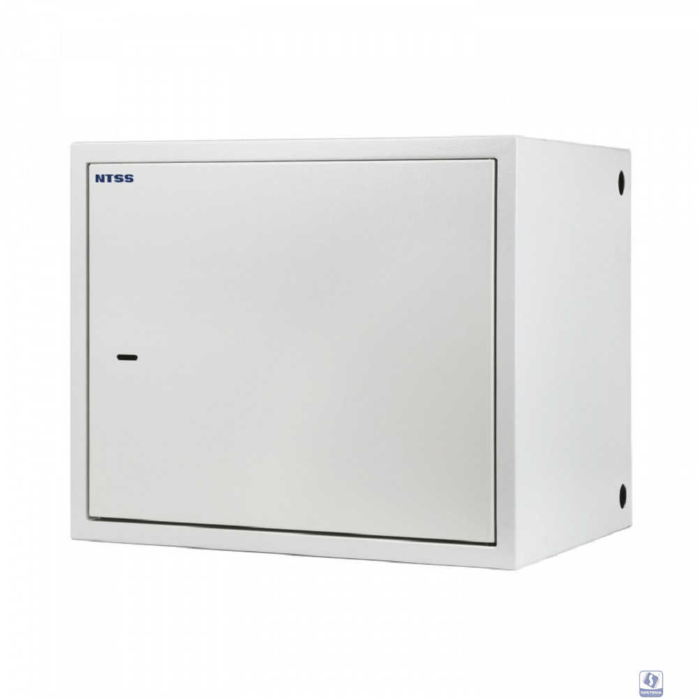 NTSS Шкаф настенный антивандальный распашной NTSS WAR 10U 600*500мм, 2 профиля 19, сварной, серый RAL 7035 NTSS-WAR10U6050