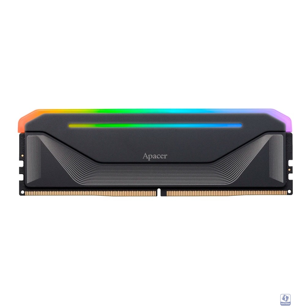 Apacer DDR5 DIMM 16GB 6000MHzNOX RGB Black Gaming Memory CL38 1.35V (Retail) 2048*8  Heat Sink (Retail) 3 years (AH5U16G60C622NBAA-1)