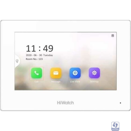 HiWatch VDP-H3211W IP Видеодомофон  с WI-FI Сенсорный 7" TFT LCD экран 1024*600; встроенные микрофон и динамик; слот для SD карты до 32Гб; Wi-Fi 2.4ГГц
