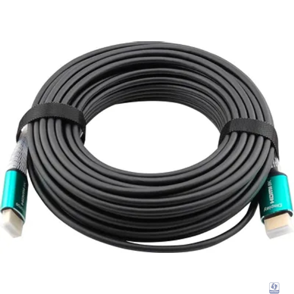 Кабель аудио-видео Cactus CS-HDMI-AOC-2.1-20 HDMI (m)/HDMI (m) 20м. позолоч.конт. черный