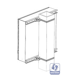 Elbox Комплект крепления на столб для шкафов ШТВ-Н и EMW шириной 200-300 мм. (EMW-KKC-200-300)