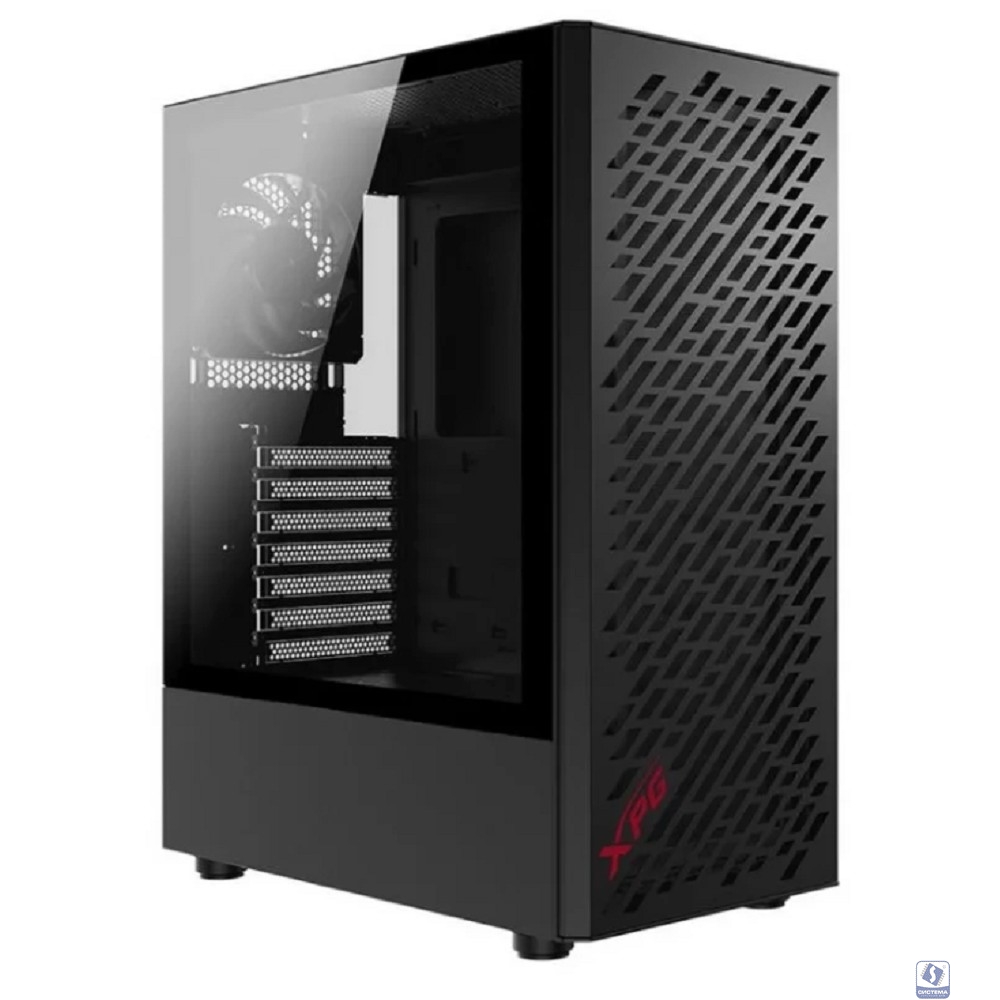 Повреждение упаковки XPG VALOR AIR black / ATX / tempered glass / 4x 120mm black fans/front magnet filter/ VALORAIRMT-BKCWW