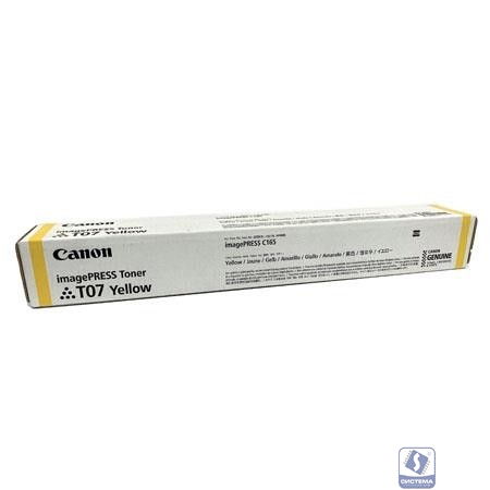 Canon T07 3644C001 || Ресурс: 63700 страниц, цвет: желтый, тип: лазерный, совместим с: Canon imagePress C165, 3644C001