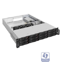 Exegate EX293395RUS Серверный корпус ExeGate Pro 2U660-HS12 <RM 19", высота 2U, глубина 660, БП 1U-500ADS, 12xHotSwap>